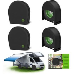 RV Tire Covers Sets of 4,Wheel Tire Cover for Trailers Travel Camper Truck SU…