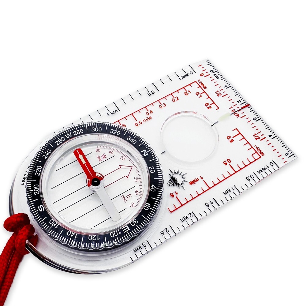 Sun Company ProMap Compass – Ultra Lightweight Baseplate Map Compass
