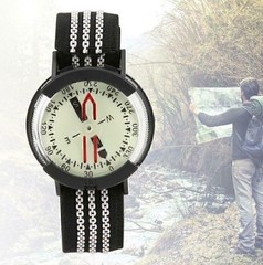Portable Wrist Watch Compass Pocket Waterproof for Outdoor Camping Hiking Diving