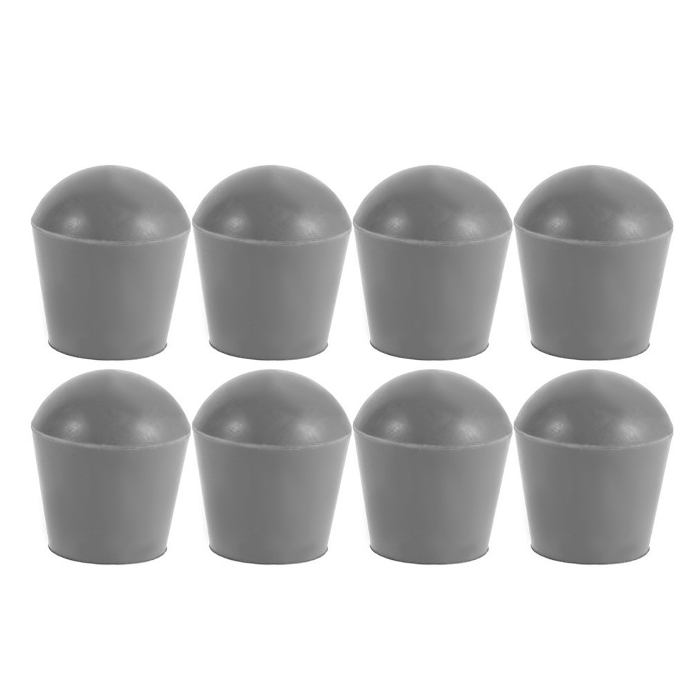 8Pcs Durable Rubber Crutch Foot Pads Sky Blue Non Skid Cane Tips for Home Use