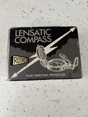 Vintage Rothco Engineer Lensatic Compass with Original Box Japan