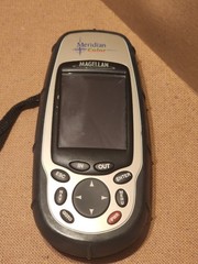 Magellan Meridian Color GPS Handheld Unit Outdoor Hiking Receiver Tested Working
