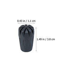 8 Pcs Rubber Crutch End Mats Foot Covers for Walking Hiking Accessories