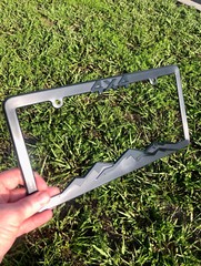 4X4 Blackout License Plate Frame Bracket Fits-Chevrolet-Jeep-Ford-Toyota-Nissan