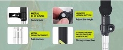 Collapsible Trekking Poles for Hiking-Lightweight Adjustable Walking Sticks with