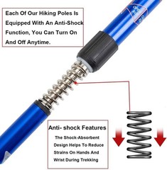 Comfort-Grip Trekking Poles – 24 Replacement Tips