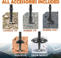 Trek-Z Cork Grip Trekking Poles – Lightweight & Adjustable