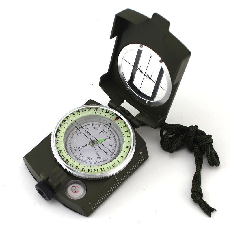 Army Outdoor Use Professional Military Geology Pocket Prismatic Compass New