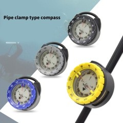 Glowing Navigations Pipe Clamp Watertight Compasses for Water Sport Swimming