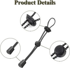 10 Pack Outdoor Hiking Stick & Gear Holders with Reflective Strips