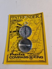 Vintage Precise Pathfinder Liquid Filled Pocket Compass, Made In Japan 23210