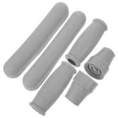 1Set Reusable Rubber Crutch Handle Covers Comfortable Underarm Pad Walking Kit