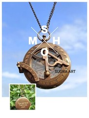 SUGRA ART Trust in The Lord… Famous Quote Sundial Compass with Leather case