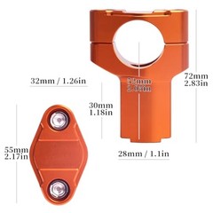 Handlebar Risers for Motorcycles For 300XCW 17-25 250XCW-TPi 18-23 300XC Orange