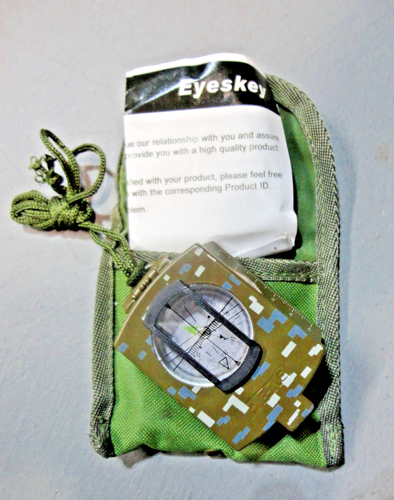 Professional Military Compass, Inclinometer, Waterproof, Aluminum, Night-Vision