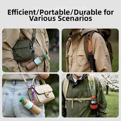 Adjustable Aluminum Water Bottle Buckle with Smooth Threaded Lock System