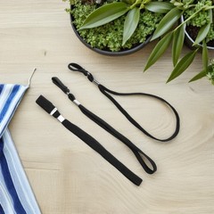 6Pcs Hiking Rope Black Fiber Strong Lanyard for Walking Stick Outdoor Use