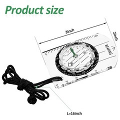 BBTO 9 Pieces Orienteering Compass Hiking Backpacking Camping Map…