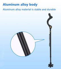Straight Posture Cane Adjustable Height Walking Stick Folding Walking Cane US