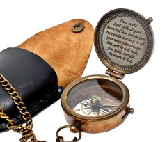 Trust in The Lord Engraved Compass, Proverbs 3: 5-16 Graduation gift, Compass…
