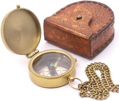 RII to My Husband I Love You, Brass Compass Engraved Gifts for Men, Bronze Gi…