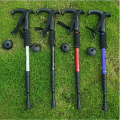 Adjustable Anti-shock Poles Nordic Alpenstock Trekking Walking Hiking Sticks New