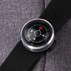 1Pc Slide on 25MM Watch Wrist Band Strap Compass For Outdoor Survival Tools Gift