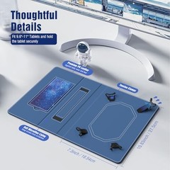 Universal Case for 10.1 Inch Android Tablet with Pen Loop, A-Blue Starry Sky