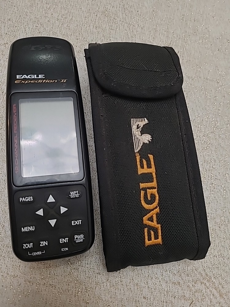 EAGLE Expedition II 2 GPS Mapping Unit 12 Parallel Channel Receiver w/Case WORKS