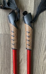 Keenfit 2-Piece Fitness Walking Poles Red