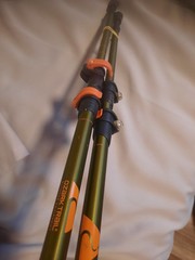 Ozark Trail Brand Aluminum Adjustable Quick Lock Trekking Poles +Cork Grip New