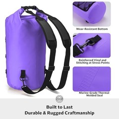5/10/25/30/40/55L Waterproof Dry Bag- Roll 30L 30l Purple (With Phone Case)