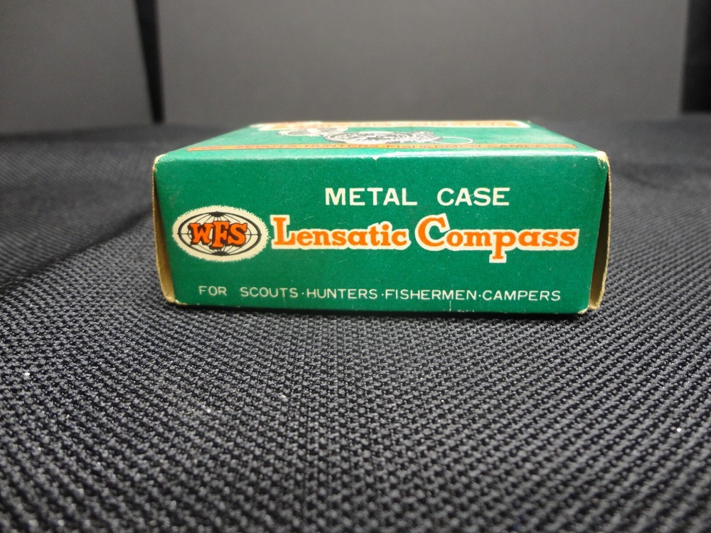 Vintage WFS Lensatic Compass No.111 Japan SCOUTS Engineers Compass 1950s NICE