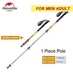 Outdoor Walking Stick Aluminum Alloy Alpenstock Telescopic Hiking Trekking Pole