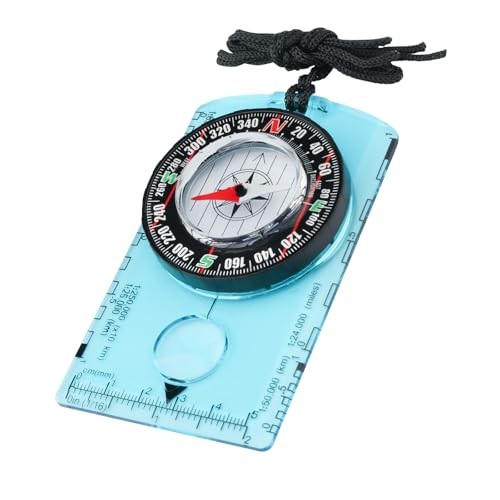 Compass Hiking Survival, Wilderness Survival Compass for Kids- Magnetic blue