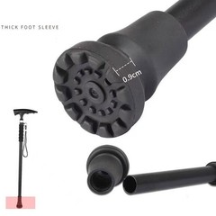 2PCS Cane Rubber Tips Heavy Duty Walking Hiking Non-Slip Replacement Sticks