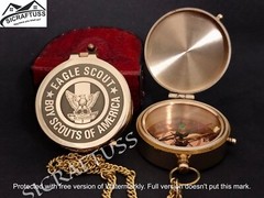 compass Eagle scout of america brass compass | vintage brass boy scout oath