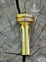 Vintage West Germany Brass Hiking / Camping Pin On Compass