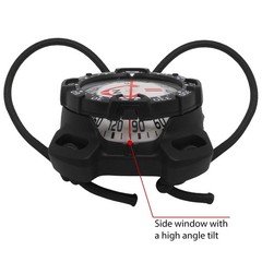 Bungee Mount Compass – Glow in the Dark, Waterproof Dive Compass – Scuba Comp…