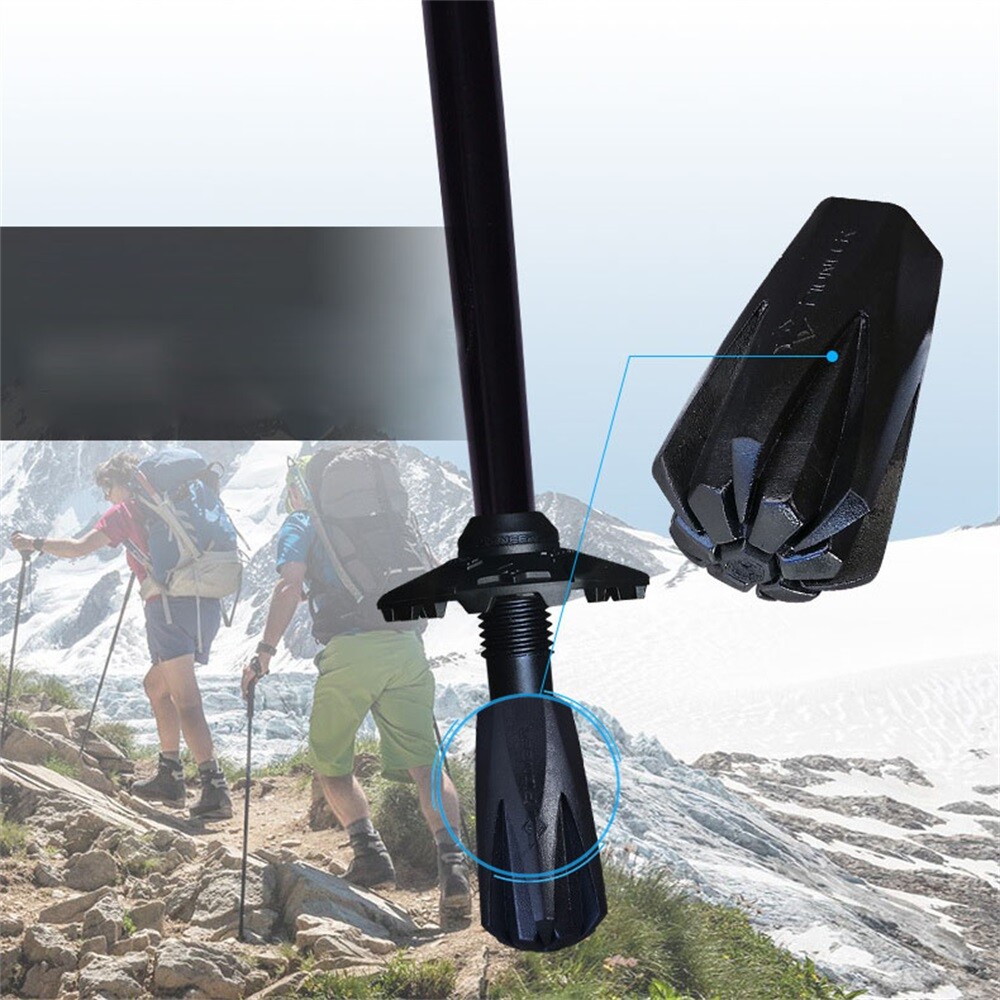 Trekking Poles Anti-Slip Rubber Tips Walking Sticks Tips Protector Accessories