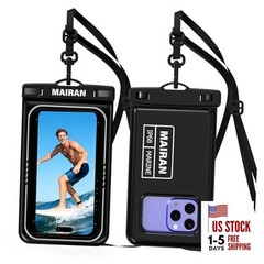 MAIRAN Floating Waterproof Phone Pouch 2Pack, Floatable IPX8 8.0 inches