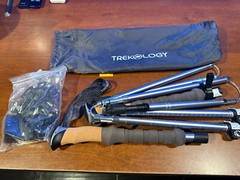 Trekking Poles Collapsible Nordic Hiking Poles – Cork Handle 2Pc Ultralight Fold