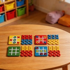 10pcs Felt For Tic For Tac Toe Game Set for Parent Child Interactive Play