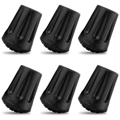 6Pcs Hiking Walking Stick Tips – Rubber Tips for Hiking Poles Hiking Accessories