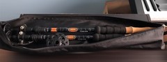 Cascade Mountain Tech Aluminum Quick Lock Trekking Poles Cork Grip *AsNEW