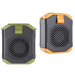 Portable Neck Fan with Waist Clip and 5 Speed Settings USB Rechargeable 1800mAh