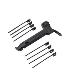 Camping Hammer with Peg Pulling Hook and Internal Compartment for 8 Pegs