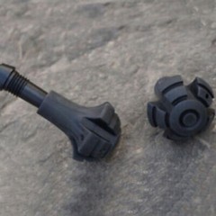Rubber Trekking Pole Tips: 4PCS Replacement Caps for Hiking