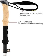 7075 Aluminum Collapsible Walking Stick for Hiking, 49″ Long