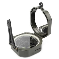 Pocket Transit Army Geology Compass Case Outdoor Hiking Camping Survival Tool US